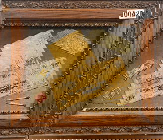 American 19th Century Trompe L’oeil Oil Painting Signed
