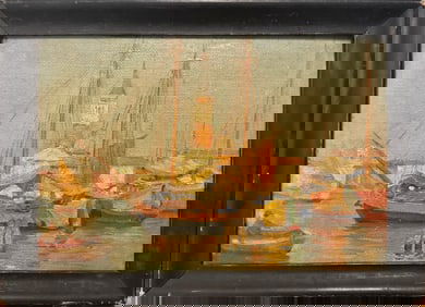 American impressionist Venice scene Oil Painting