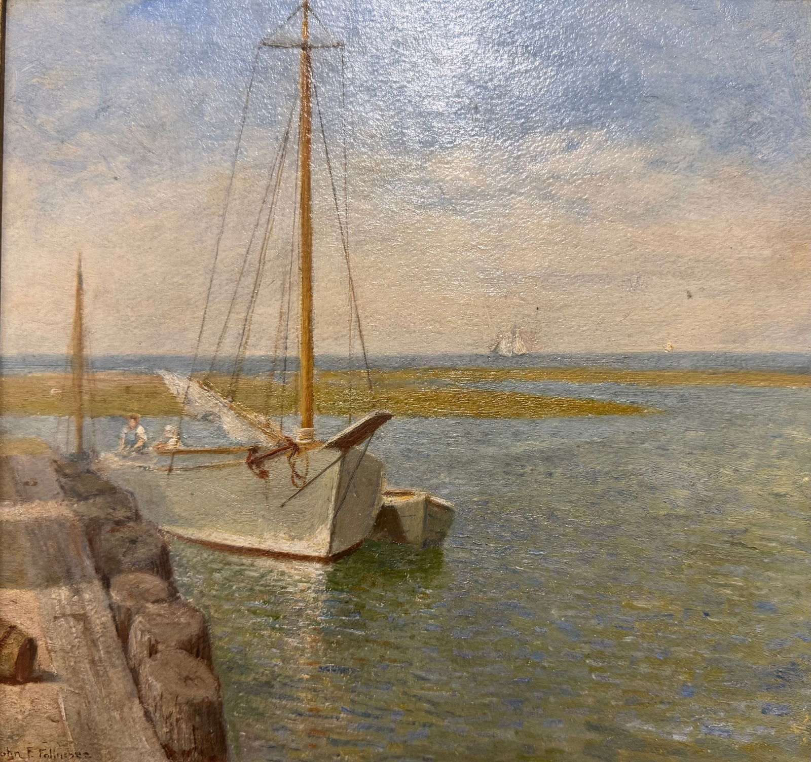 American Bucks County Impressionist John Follinsbee Oil Painting Signed (1 of 8)