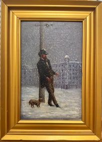 Arthur F. Baer American Impressionist Ohio Artist Oil Painting