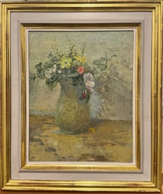 England Impressionist Diana Maxwell Armfield Still Life Flowers Oil Painting