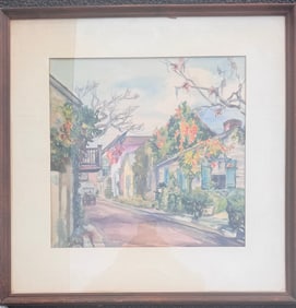 American Impressionist Artist St.Augustine Florida Elizabeth Boardman Warren Watercolor Signed