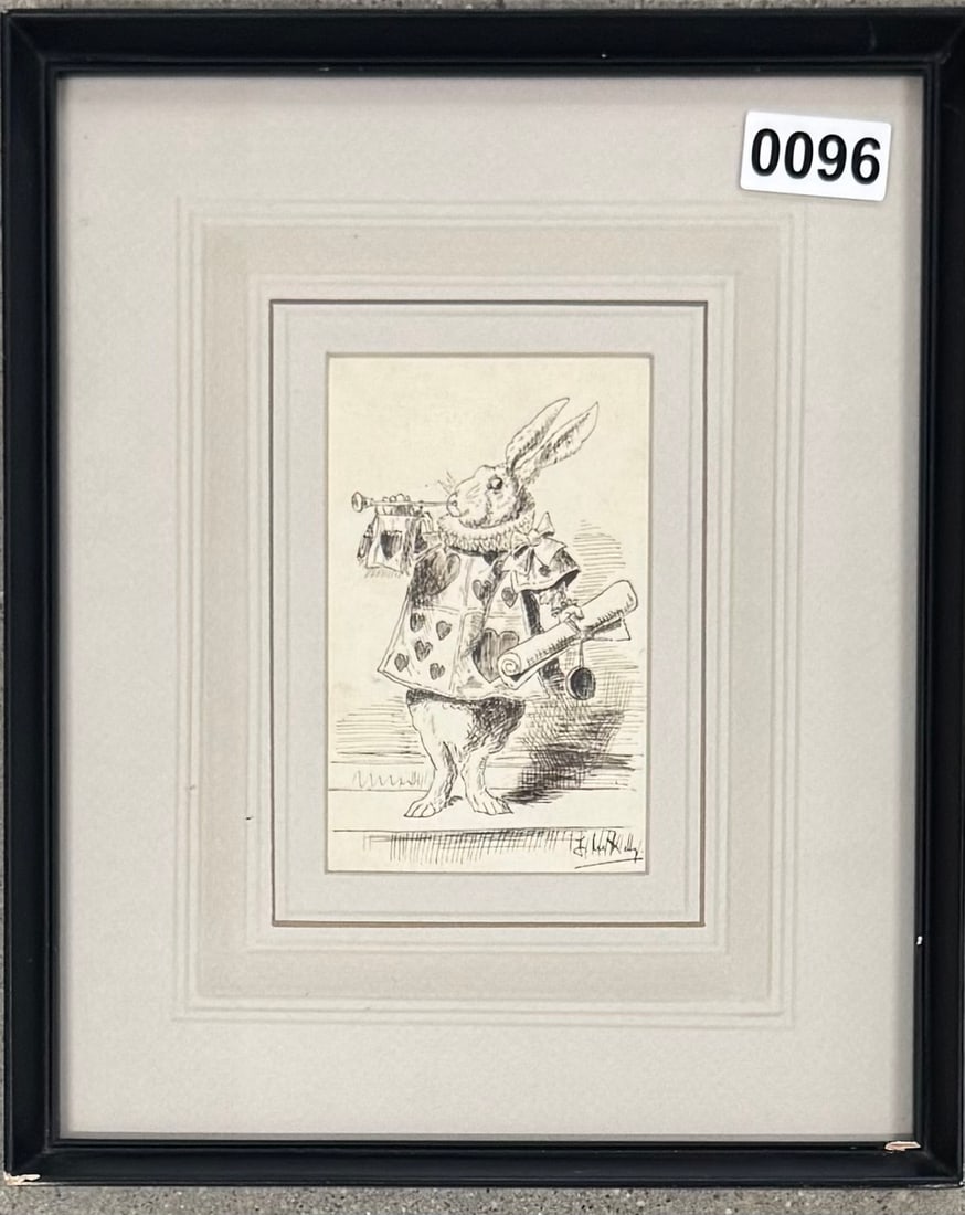 British Artist after John Tenniel illustration drawing original (1 of 2)