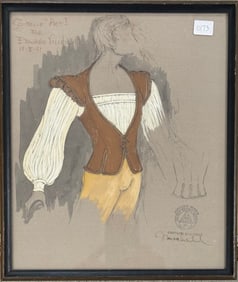 American Artist Carl Michel Costume design for “Giselle