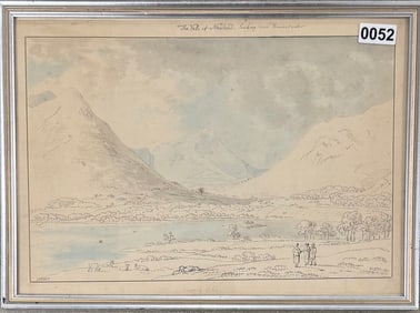 British Artist Joseph Mallard William Turner watercolor signed