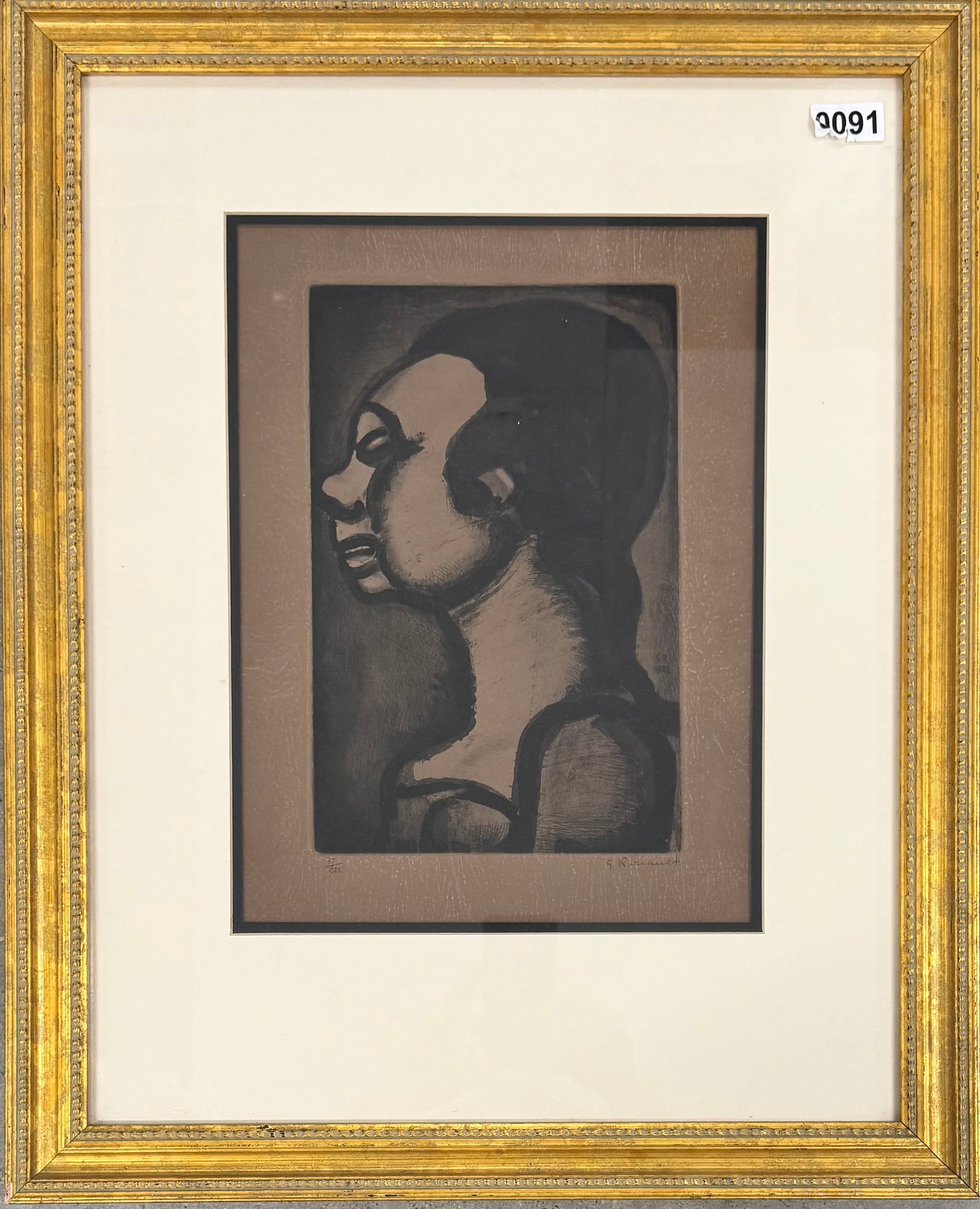 French Artist George Rouault Aquatint Signed (1 of 4)