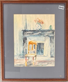 French School signed Bonnard Interior
