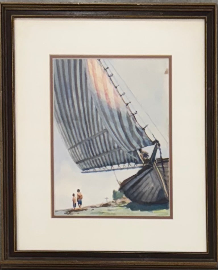 (2)Two Japanese Watercolors#3: (2)Two Japanese Watercolors#3, sight size, l 11-1/2” by 8-1/2”.