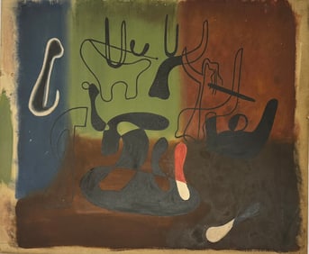 Joan Miro "Barcelona" Oil Painting Study