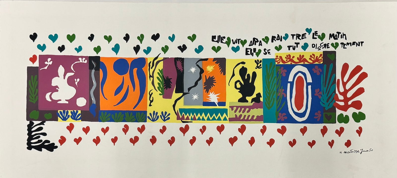 French Artist Henri Matisse “File Fit a Paraitre le Matin-Mille et one Nuits?? Color Lithograph (1 of 4)