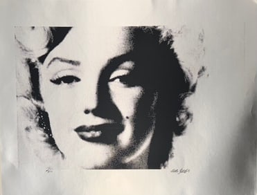 (6) Six Marilyn Monroe Screenprints on foil 1976 SIgned