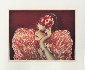 French Artist Jean-Pierre Cassigneul Color Lithograph SIgned