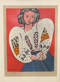 French Artist Henri Matisse Modern “La Blouse Roumaine?? Color Lithograph Limited Edition