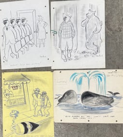 (4) Four American Magazine Illustrations Edward Nofziger Robert Kraus Stan Hunt