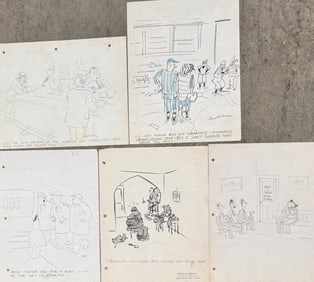 (5) FIve American Magazine Illustrations Dave Gerard George Reckas Colin Allen