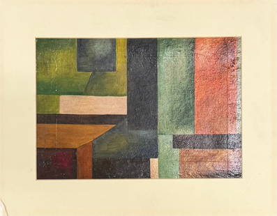 French Artist Modern Abstract Amadee De La Patelliere Oil Painting Signed: French Artist Modern Pre-War Abstract Amadee De La Patelliere Oil Painting Signed, 1921, oil on board 10&rdquo; by 6-3/4&rdquo; Amédée Dubois de La Patellière, born July 5, 1890 in Vallet and died