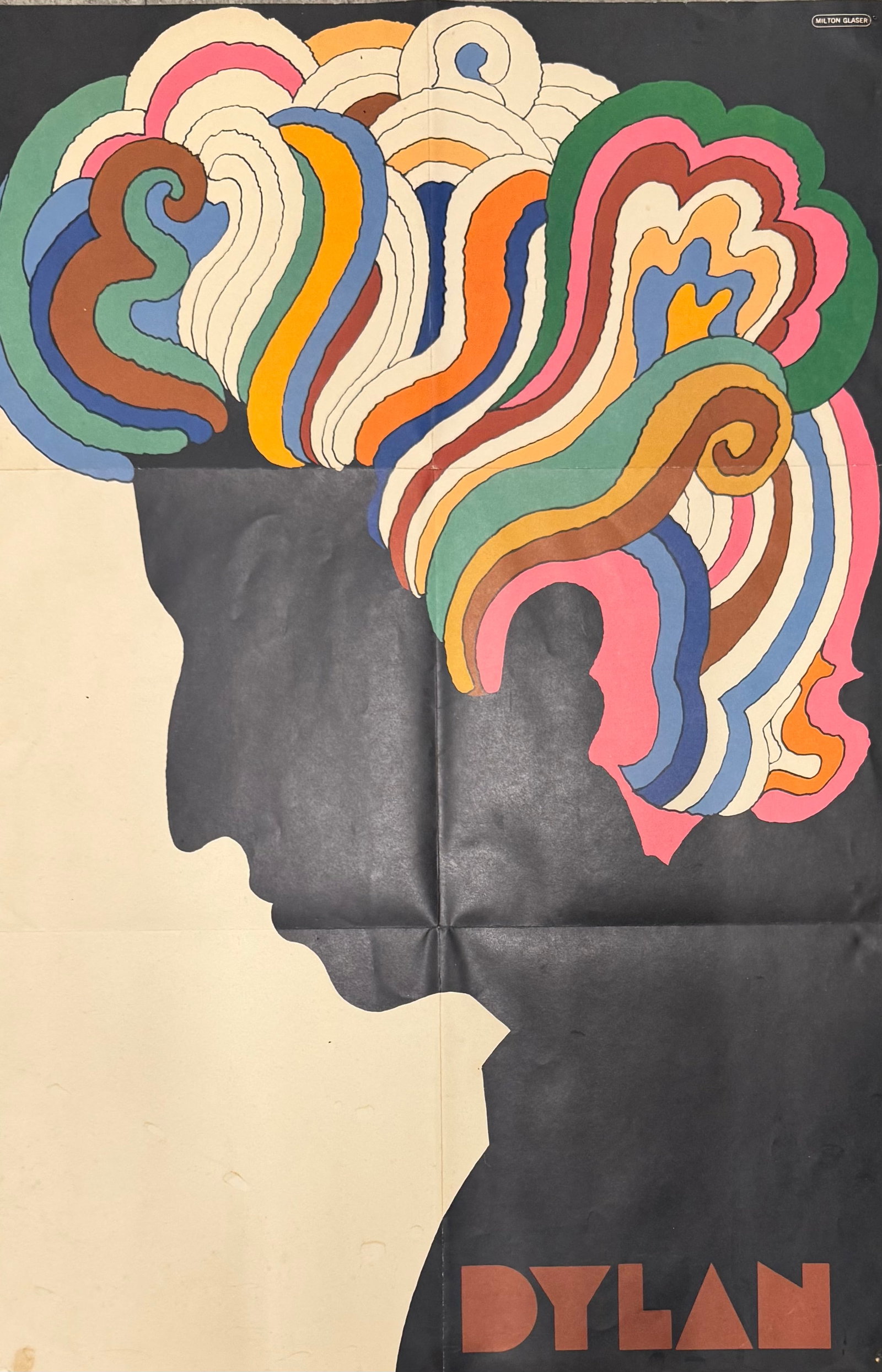Milton Glaser (1929-2020) Bob Dylan Poster 1963 (1 of 3)