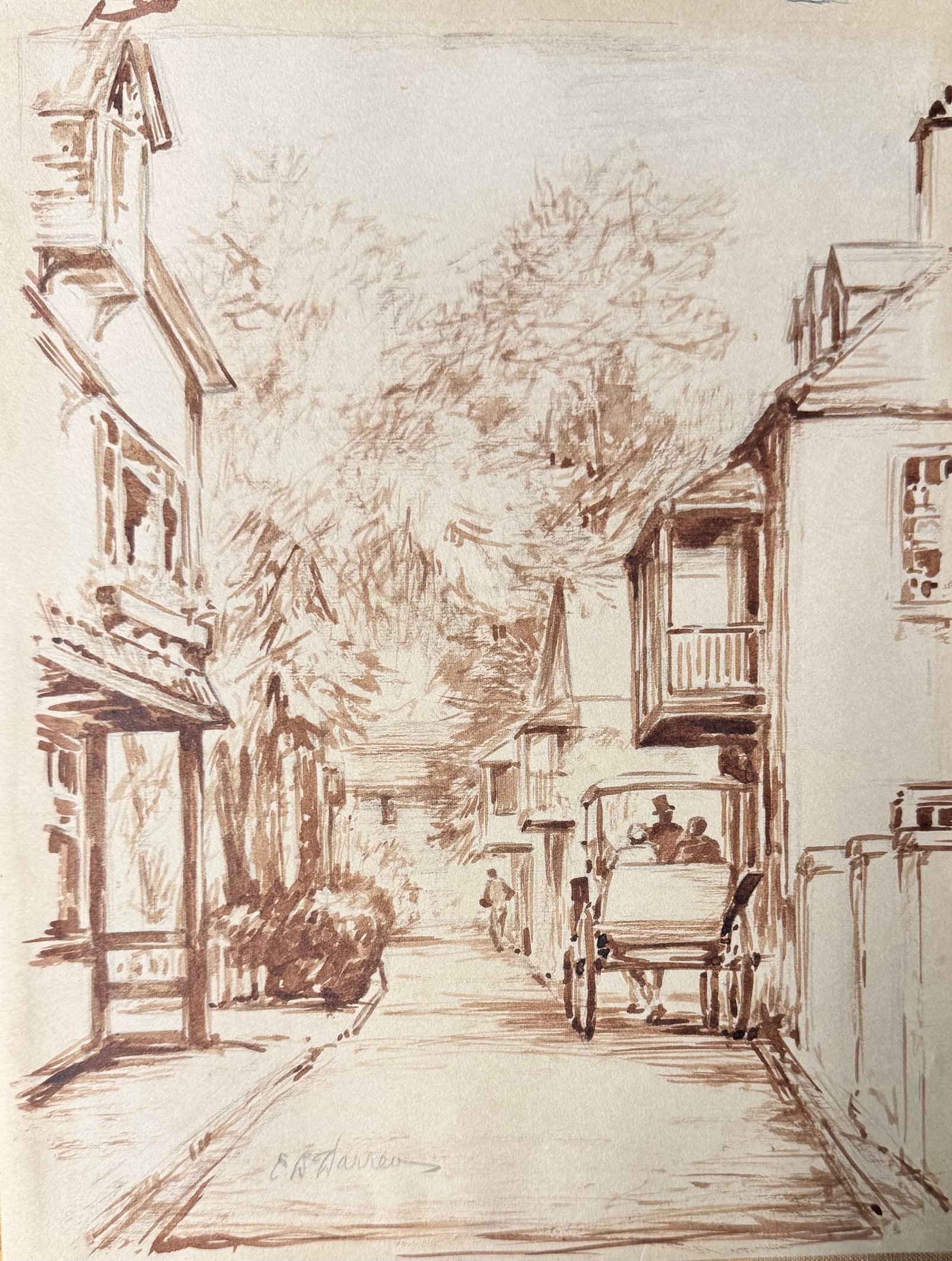 American Artist Florida Elizabeth B. Warren St. Augustine, Florida Original Signed (1 of 4)