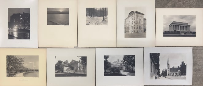 (63) Sixty-Three Photographs by Fred King Views of Philadelphia and Washington DC