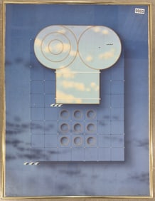 Swedish Artists Beck and Jung Lithograph and Collage Signed #1