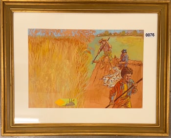 American Artist Illustration Huck Finn Gouache