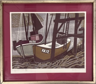 England Artist Graham Clarke Colored Lithograph Signed #1