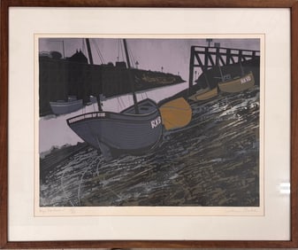England Artist Graham Clarke Colored Lithograph Signed #2