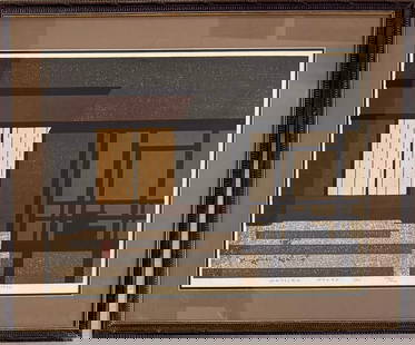 Japanese Artist Modern Kiyoshi Saito Woodblock: Kiyoshi Saito. Titled Katsura, Kyoto. H from the Kyoto series. Dated 1962. Edition 158 of 200. Woodblock, 15-3/4&rdquo; by 21-1/4&rdquo;. SLL in plate. Kiyoshi Sait? ( ?? ? , Sait? Kiyoshi ; April 27,