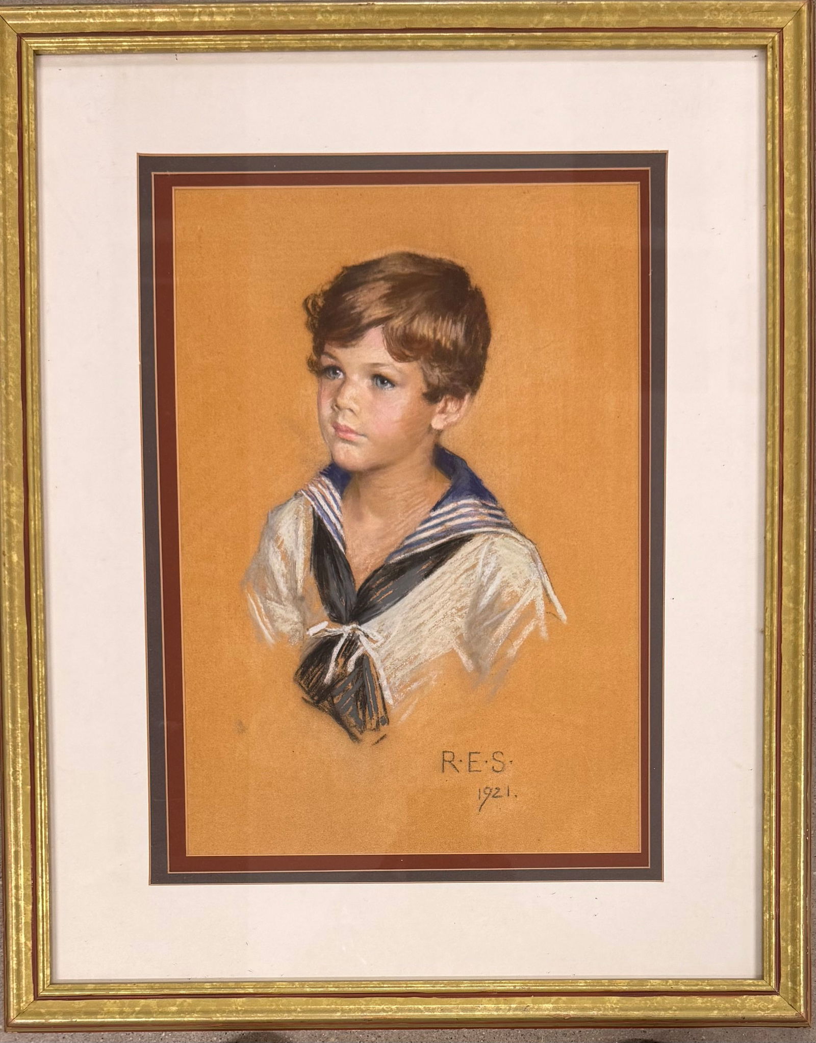 American Boston Woman Artist Rosina Emmet Sherwood Pastel Signed (1 of 3)