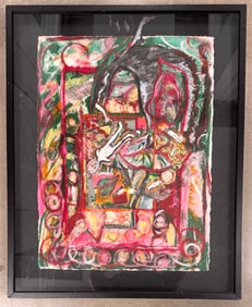 American Artist Philadelphia Modern Lynne Gulezain Oil Painting Signed