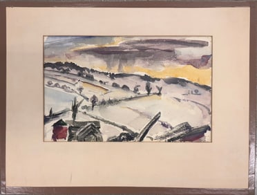 American Artist New Jersey Edward W. Boulton Watercolor Signed