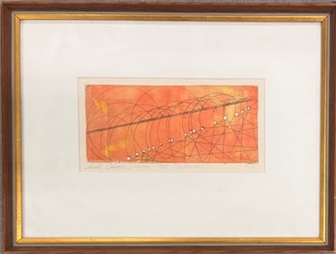 Cassandrasu “Sandi?? Dhooge Quinn Vascon Massachusetts Artist Original Etching SIgned