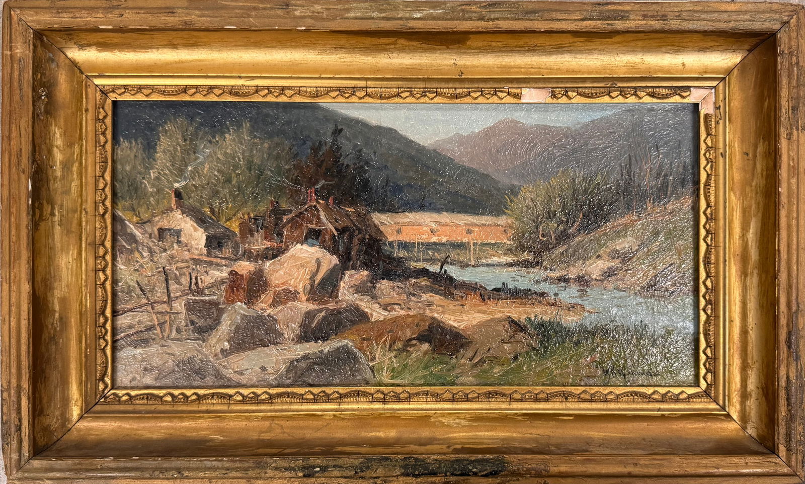 American New Hamshire Artist William H. Weisman White Mountains Oil Painting Signed (1 of 8)