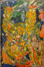 Vibrant Abstract Expressionist Oil Painting – Heavy Impasto Modern Art Original