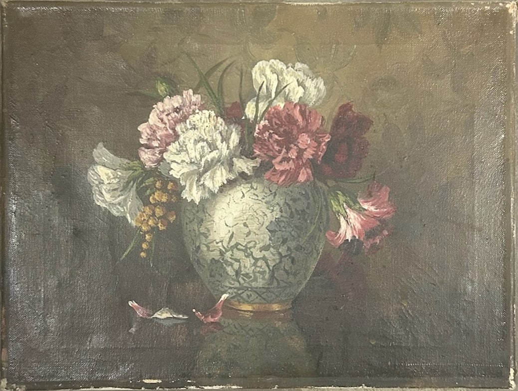 Vintage American Impressionist Still-Life Oil Painting (1 of 3)