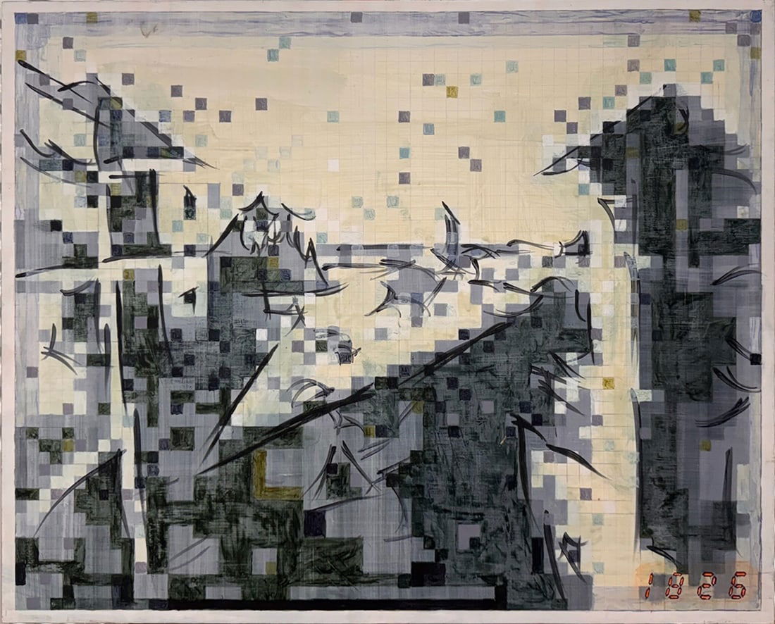 Vintage American Modernist Hiro Sakaguchi Oil Painting Mid Century Modern Abstract Signed (1 of 7)