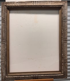 Antique Hand Carved Tramp Art Frame