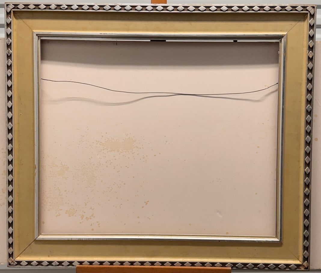 Vintage American Modernist Oil Painting Frame Fits 25x30: Measuring: Overall size 33.5" x 38.5"; Opening size : 25" x 30"We will have two pick up days by appointment the week following our sale! Local delivery is also available around the area for large piec