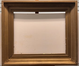 Antique Fluted Cove American Giltwood Hudson River School Oil Painting Frame Fits 24x30