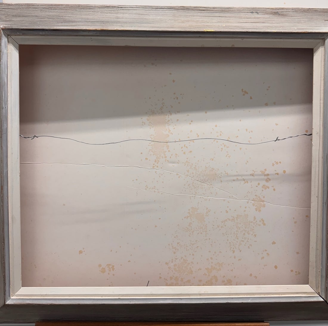 Vintage American Modernist Oil Painting Frame Fits 20 x 24 Art: Measuring: Overall size 27" x 31"; Opening size : 20" x 24"We will have two pick up days by appointment the week following our sale! Local delivery is also available around the area for large pieces o