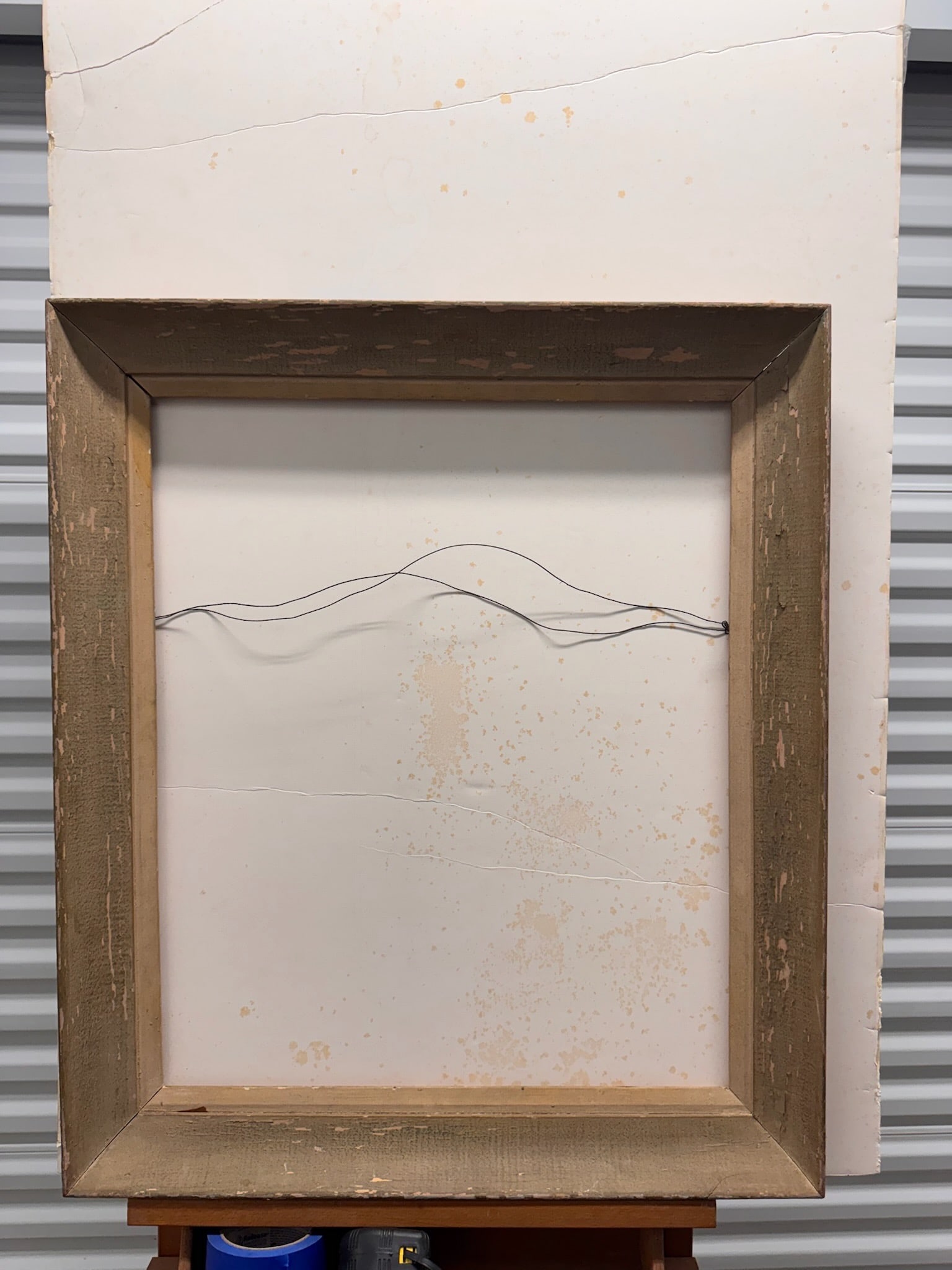 Vintage American Modernist Oil Painting Frame Fits 20x24: Measuring: Overall size 29" x 25"; Opening size : 24" x 20"We will have two pick up days by appointment the week following our sale! Local delivery is also available around the area for large pieces o