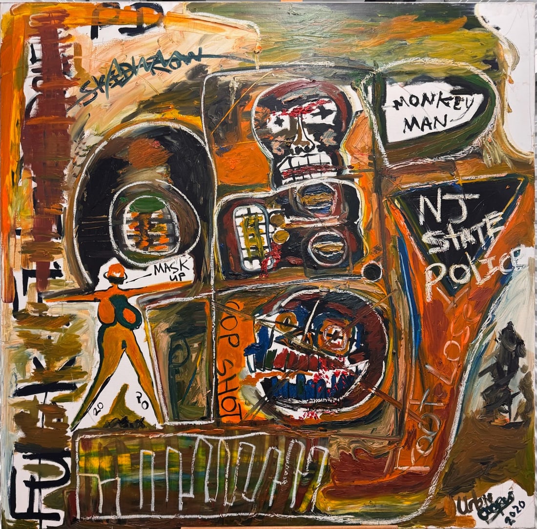 Urbie Cooper African American New York Urban Expressionist Artist Signed Oil Painting 3 (1 of 4)