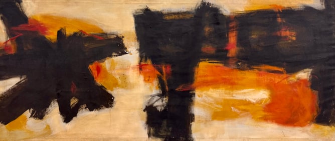 Vintage American Female Abstract Expressionist Oil Painting Daphne Clarke 1961 Signed