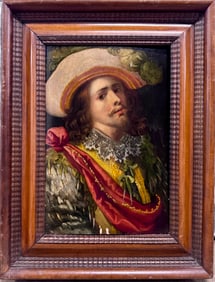 Antique Old Master Portrait oil painting