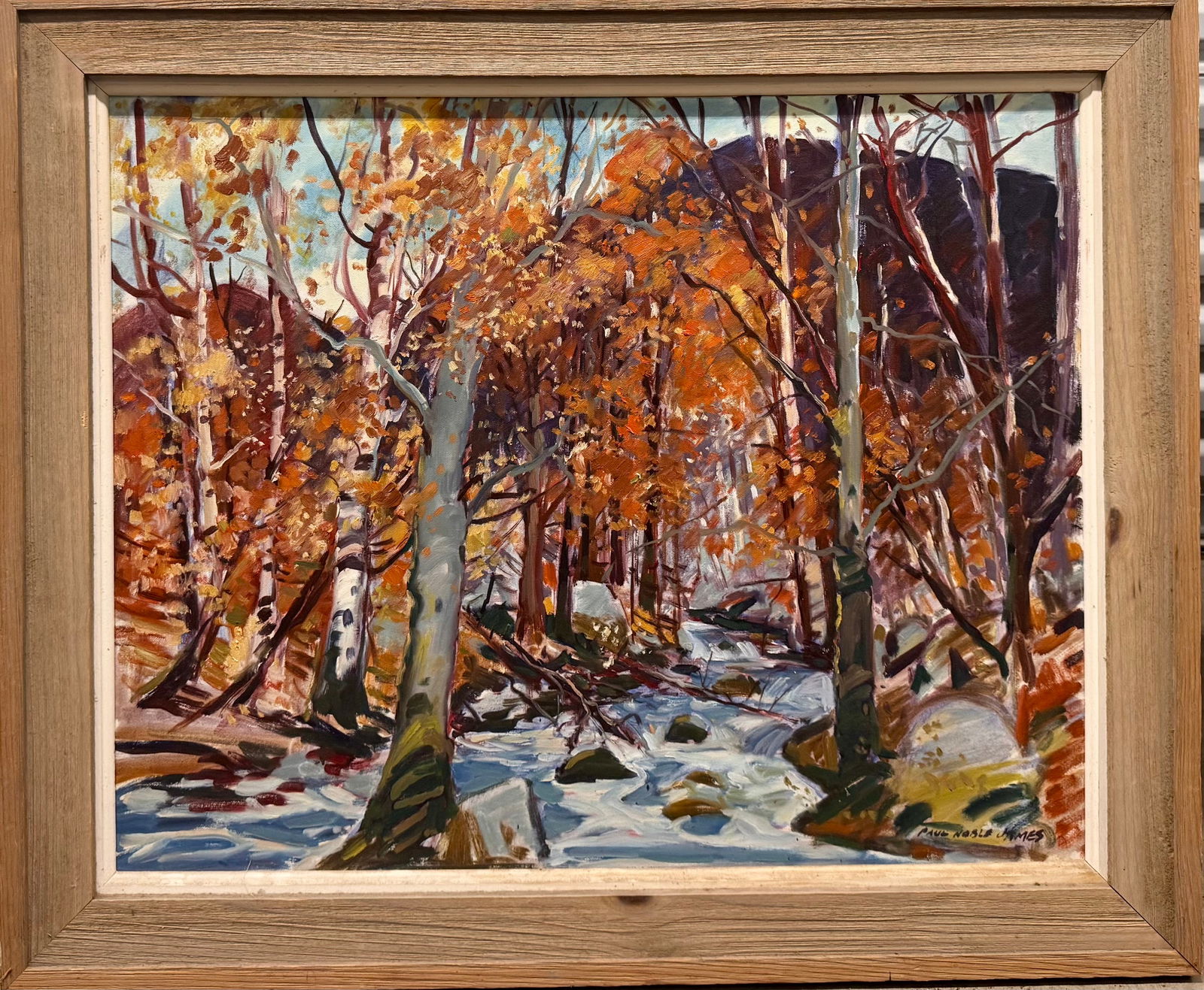 Vintage American Impressionist oil painting Paul Noble James Cape Ann School Signed (1 of 5)