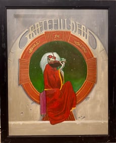 Louis Vuittonet American Texas Folk Artist Oil Painting Signed