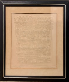 Vintage Modern New Jersey Abstract Postwar Artist Margaret Kennard Johnson Signed Print