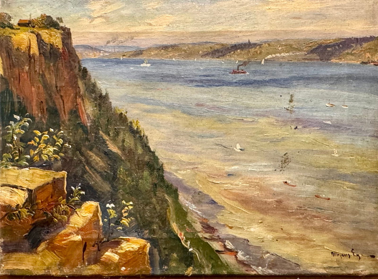 Mogens Egil Ege New York French Danish Palisades Oil Painting Signed (1 of 5)