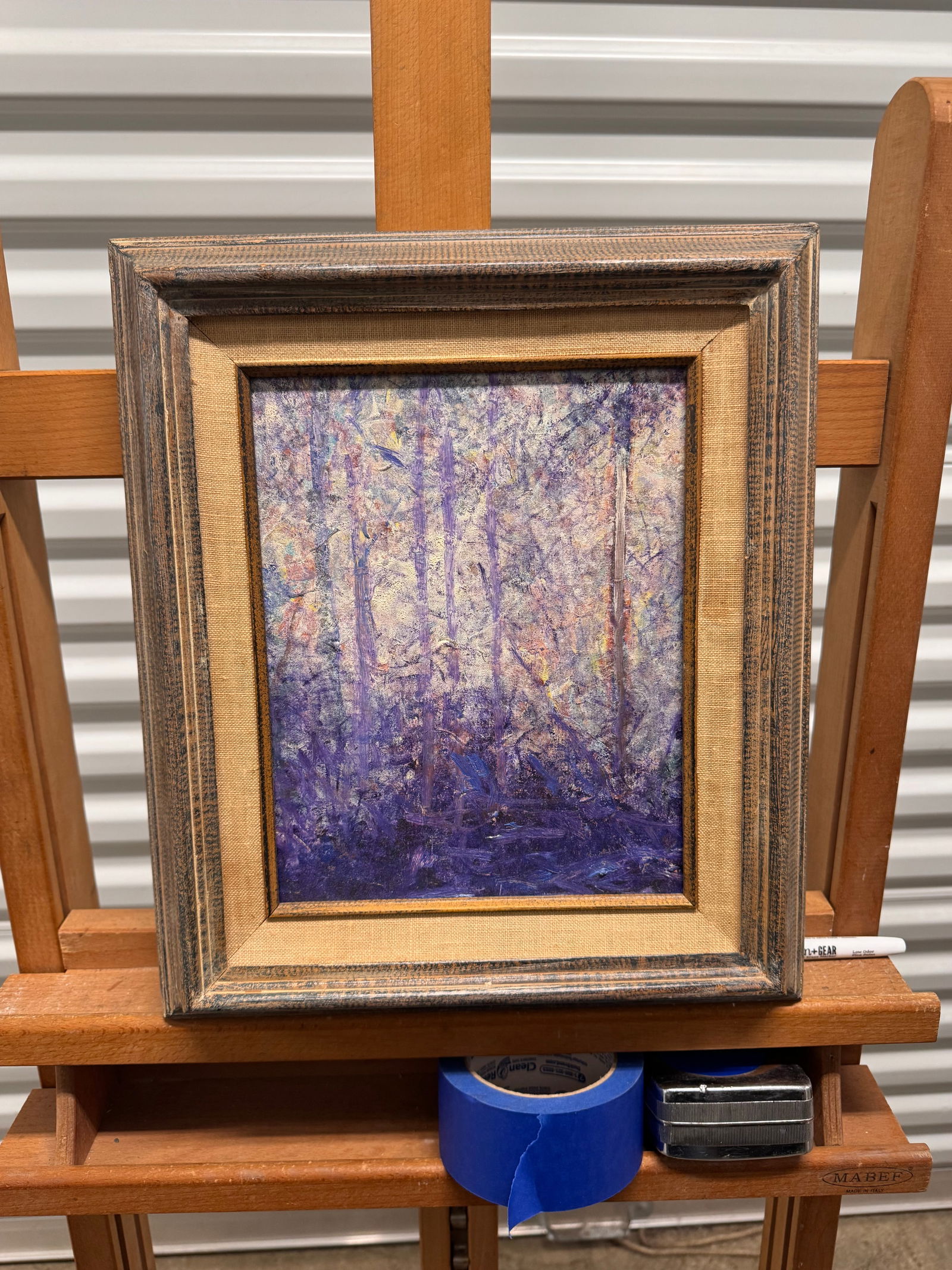 Vintage American Washington State Oil Painting David Iles Abstract Signed (1 of 4)