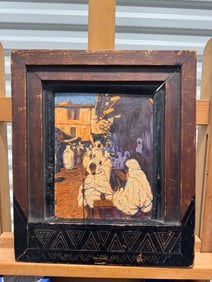 Japanese Artist Fauvist Woodcut.